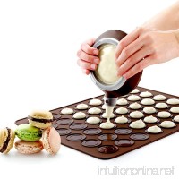Macaron Making Set- 48 Capacity Macaron Silicone Baking Mat Mould Mode and Decorating Pen Icing Tips with 4 Nozzles (macaron set) - B077XRCD8Q